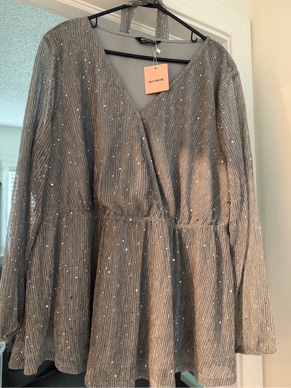 Bloomchic dress shirt with sparkle